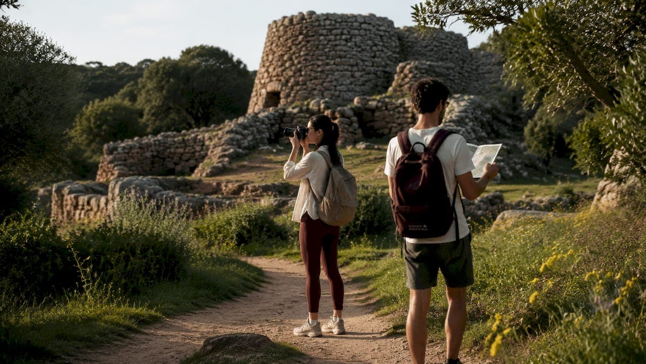 What is a Sardinian archaeological park?